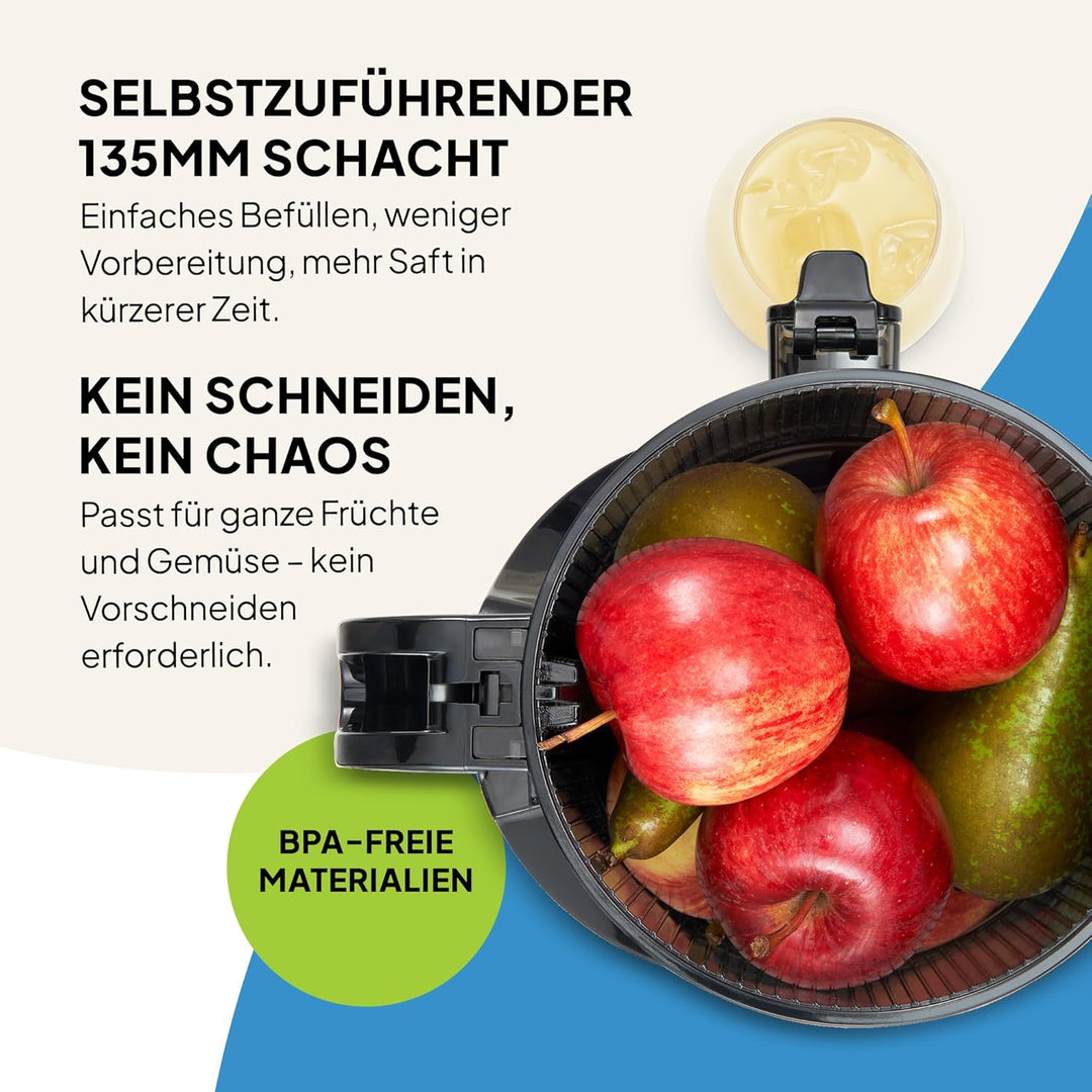 Leistungsstarke selbst fütterende ganze Fruchtmastaturen Slow Juicer, 135 mm Fütterungsschacht, 300