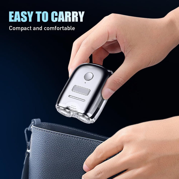 2025 Neu Rasierer Herren Elektrisch, Mini Portable Electric Shaver, IPX7 Wasserdicht Mini Trockenras