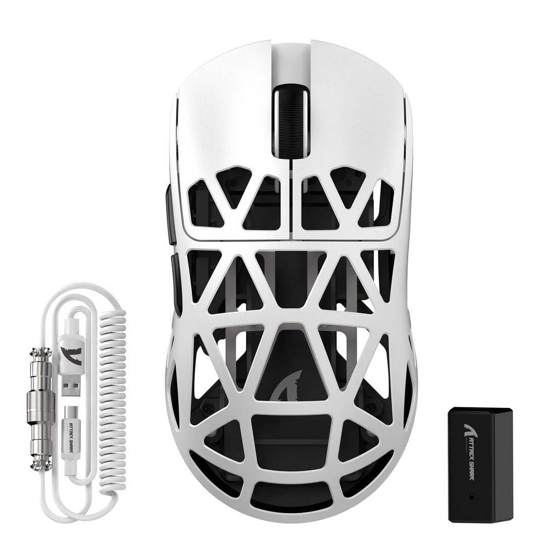 ATTACK SHARK R2PRO 45g Superlight Magnesiumlegierung Maus, PixArt PAW3950-Sensor, 42000 DPI, 8000Hz
