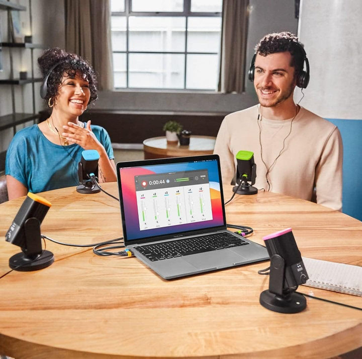 Rode NT USB Mikrofon Mini Colors Podcast Set - Plug&Play-Kit mit einfacher Bedienung - Bundle mit 4