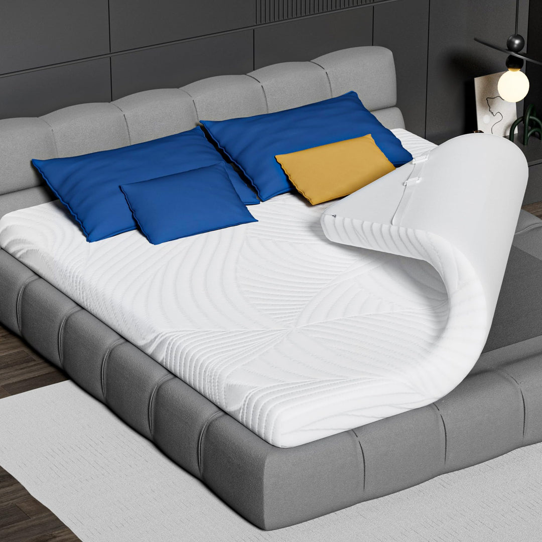 Matratzen Topper 90x200cm Memory Foam - CloudÉtoile Bequeme Matratzentopper 5cm Visco-Schaum Ergonom