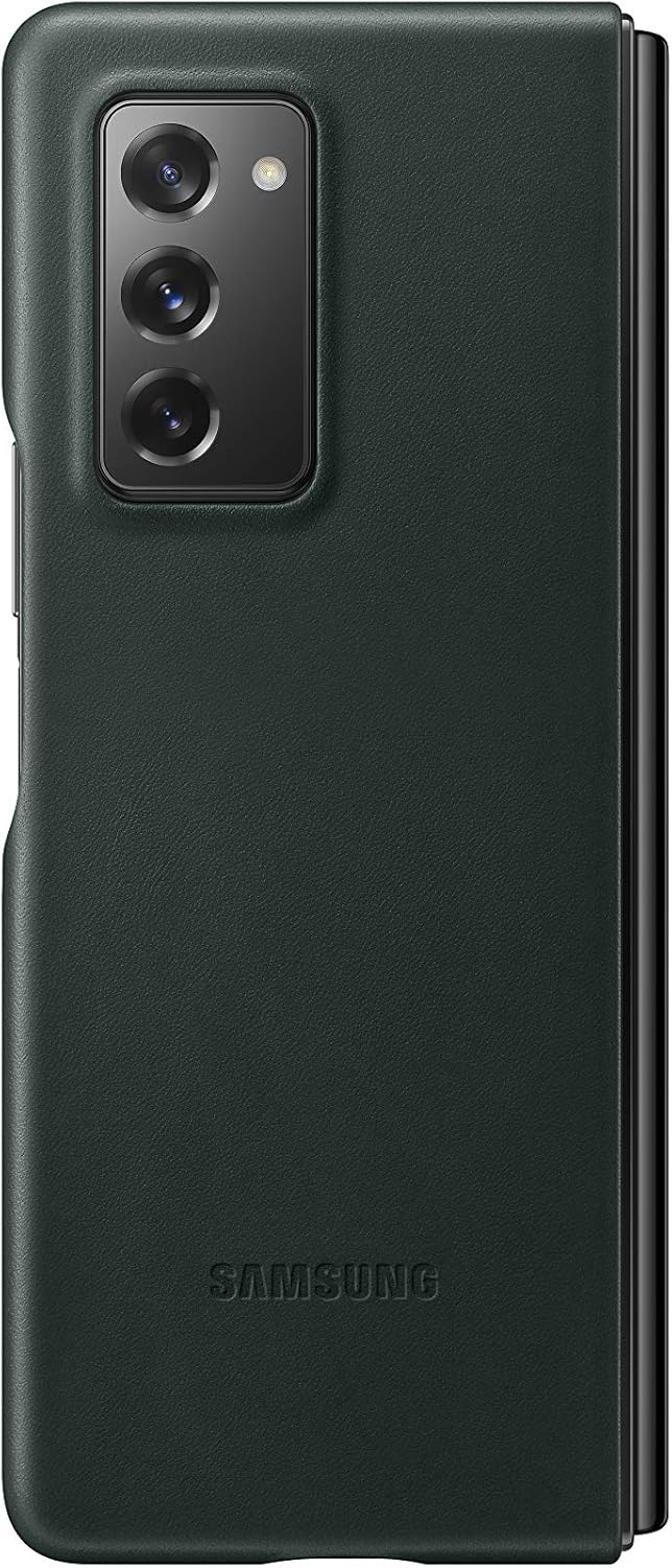 Samsung Leather Smartphone Cover EF-VF916 für Galaxy Z Fold2 5G Handy-Hülle, echtes Leder, Schutz Ca