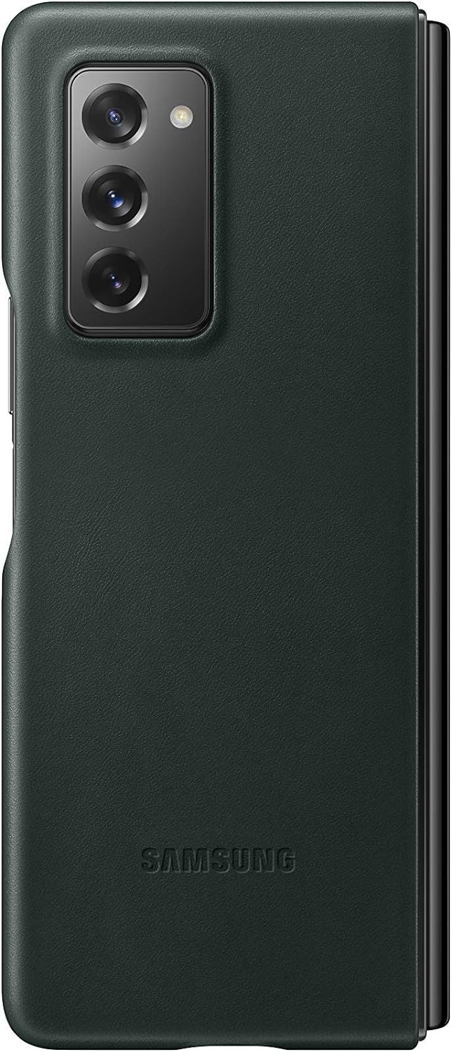 Samsung Leather Smartphone Cover EF-VF916 für Galaxy Z Fold2 5G Handy-Hülle, echtes Leder, Schutz Ca