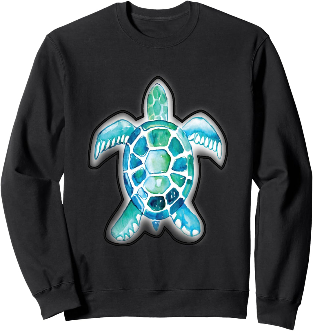 Aquarellschildkrötenentwurf Sweatshirt