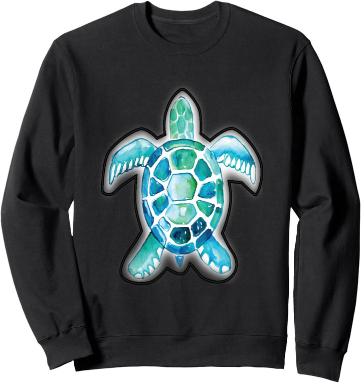 Aquarellschildkrötenentwurf Sweatshirt