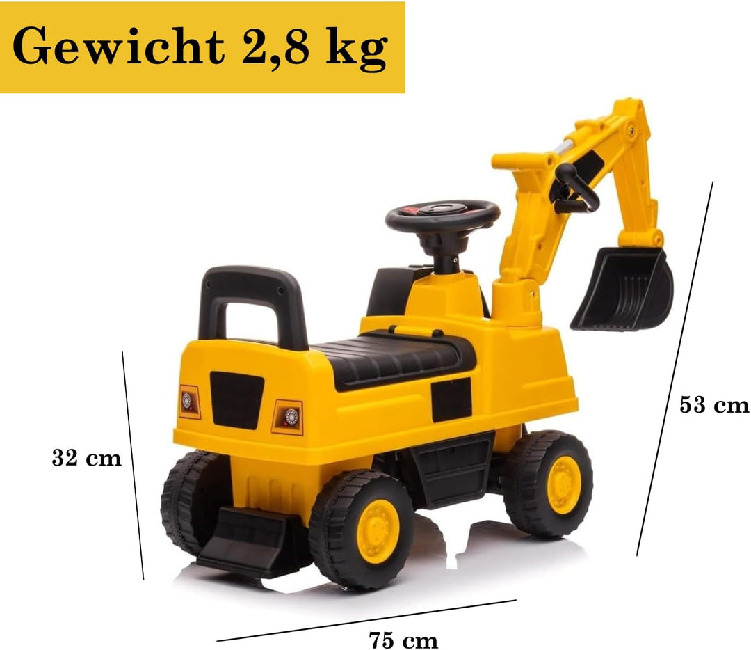 COIL Ride-On Auto, Mobiles Fahrzeug für Kinder ab 12 Monaten, COIL Rutschauto, Rutscher, Rutschfahrz
