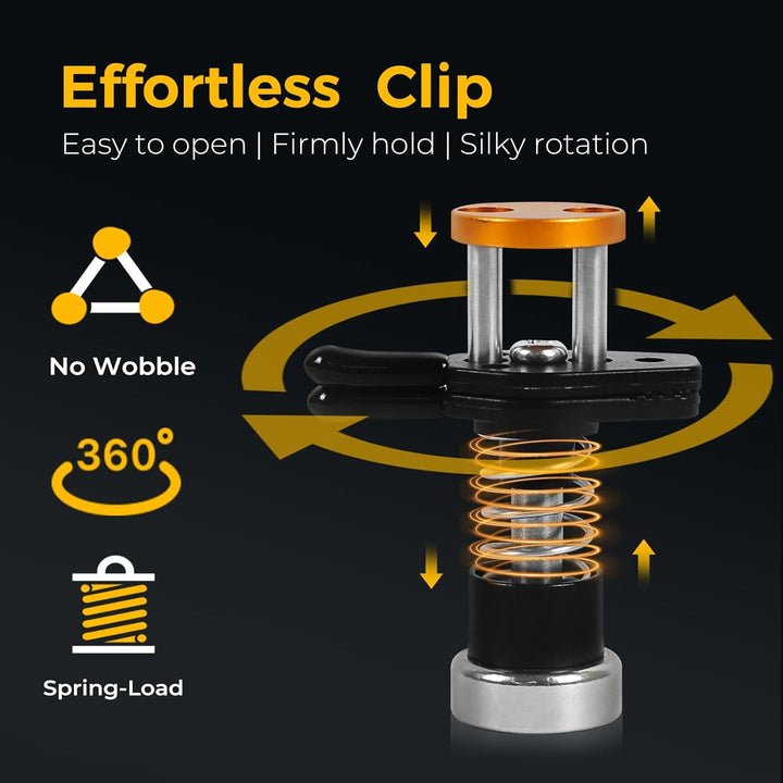 Toolour Dritte Hand ClampRex O1 für Maker – Kompakte Löthilfe Halterung mit Dual Parallel-Klemmen,Ve