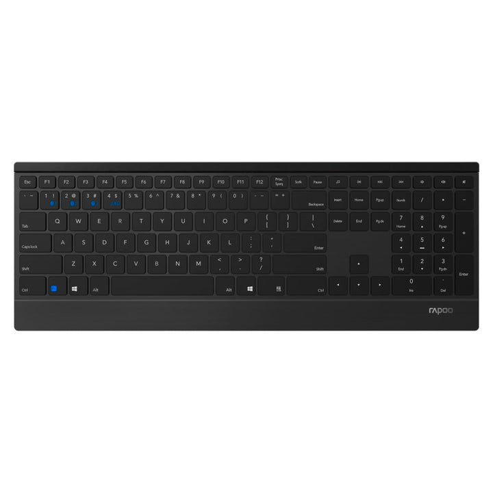 Rapoo 9500M kabelloses Tastatur-Maus Set Wireless Deskset 1600 DPI Sensor 12 Monate Batterielaufzeit