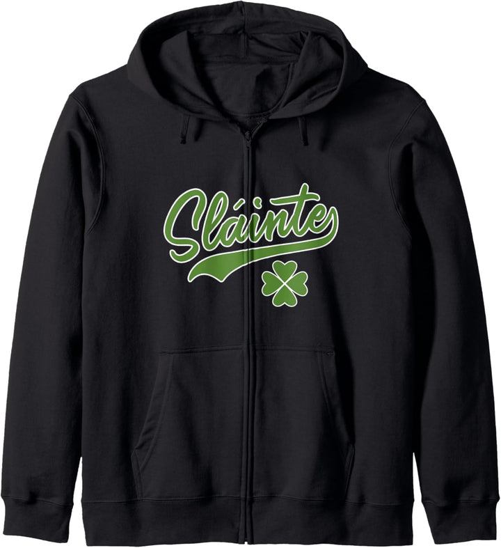 Irish Gaelic Slainte Top "Cheers" Souvenir Ireland Kapuzenjacke