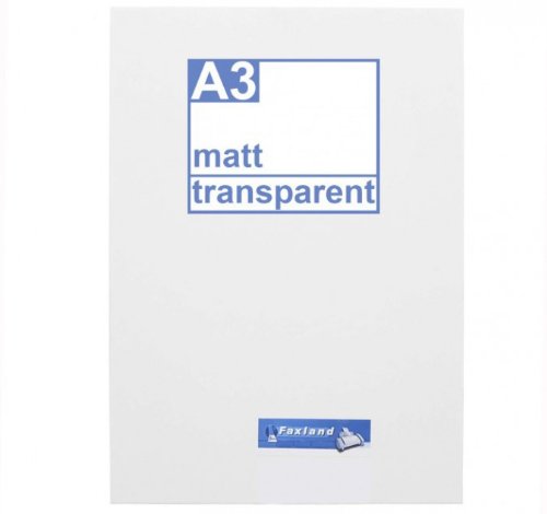 Klebefolie 10 x DIN A3 transparent matt - Druckerfolie, klebend, zum bedrucken, Wetterfest, Wasserfe
