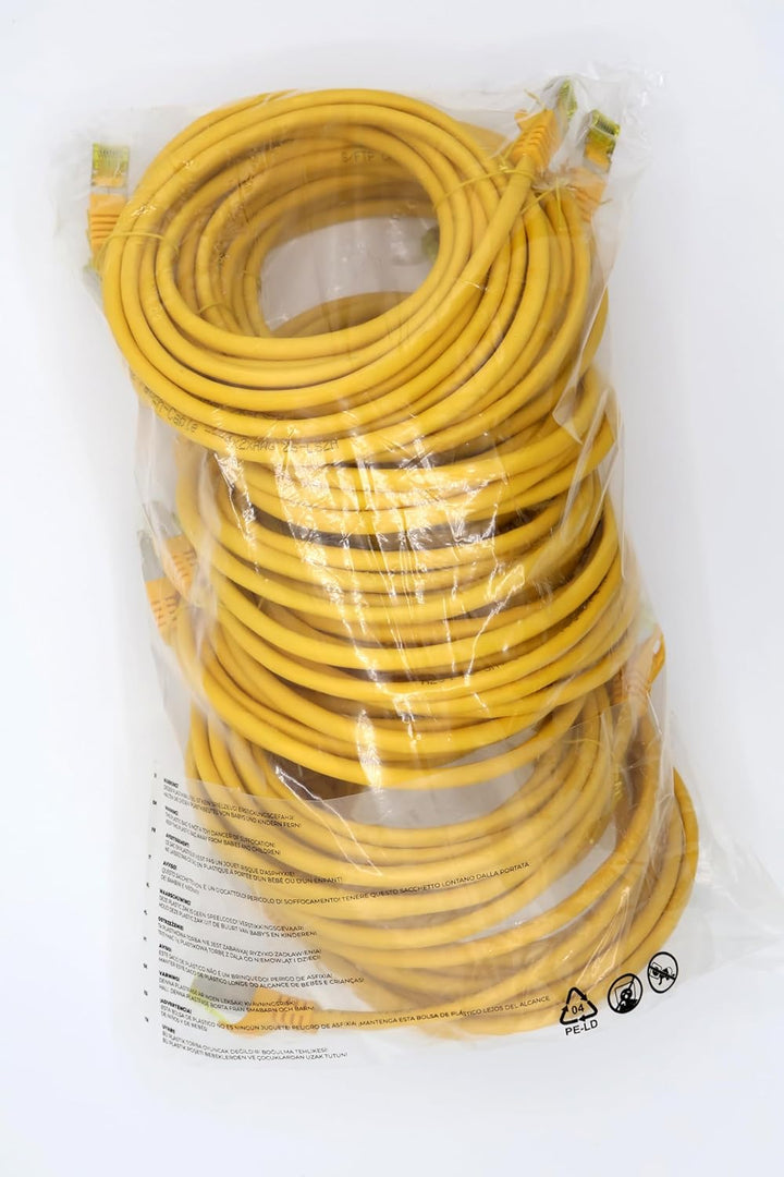Cat.7 Netzwerkkabel 3m Gelb 10 Stück Cat7 Ethernetkabel Netzwerk LAN Kabel Rohkabel 10 Gb s SFTP PIM