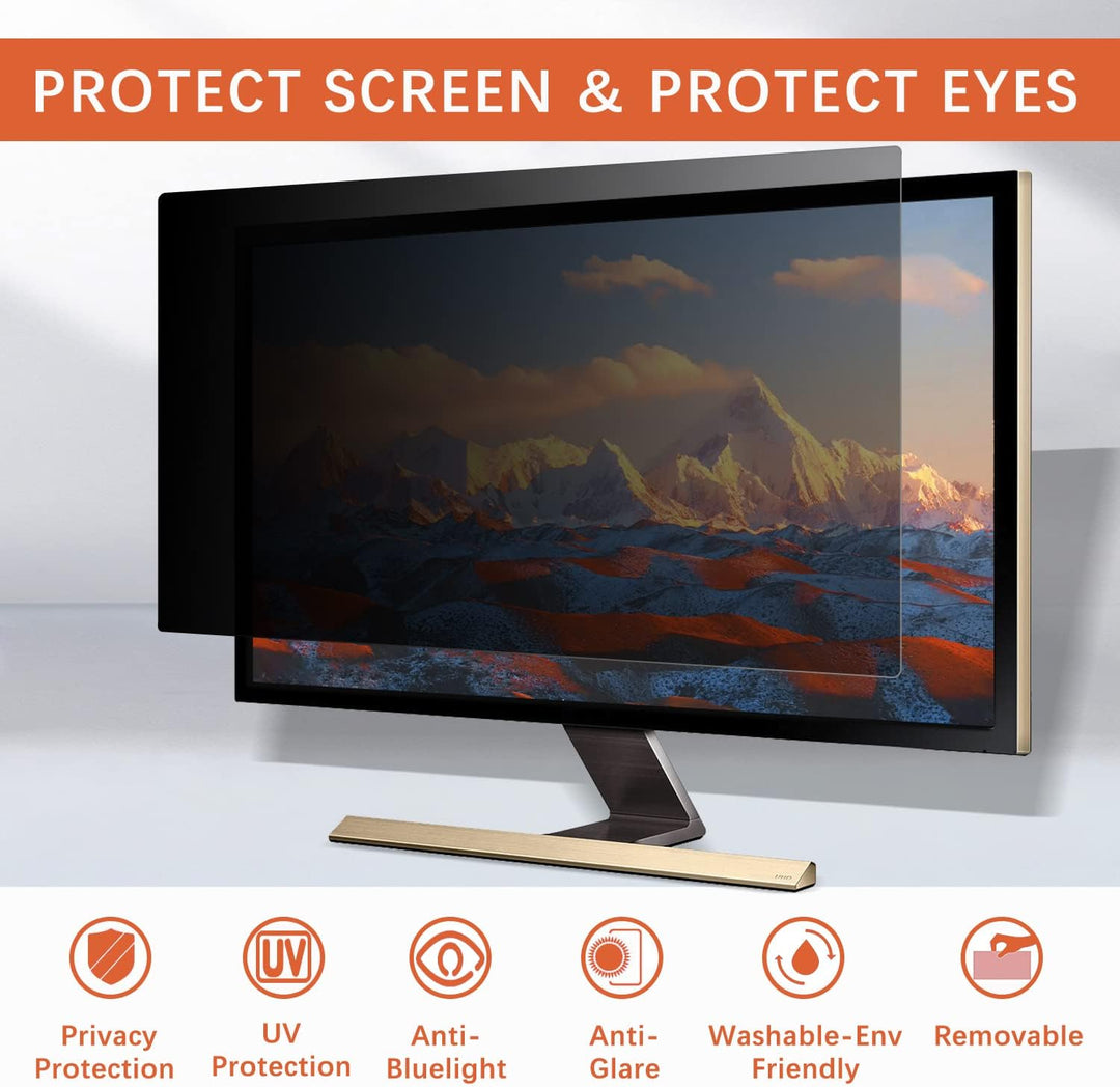HaruYo Monitor Blickschutzfilter 19 Zoll 16:10, Computer & Desktop Privacy Filter, Anti-Spy Blicksch