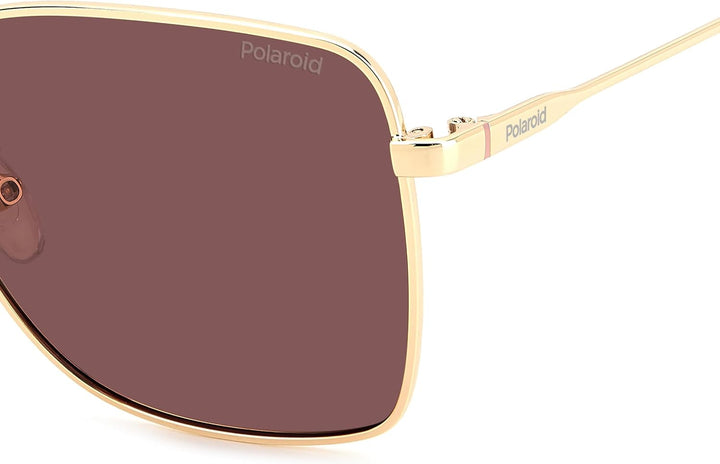Polaroid Unisex Sonnenbrille PLD 4158/G/S/X 58/16/145 Damen Sunglasses, NOA/KL Gold BURGNDY, 58