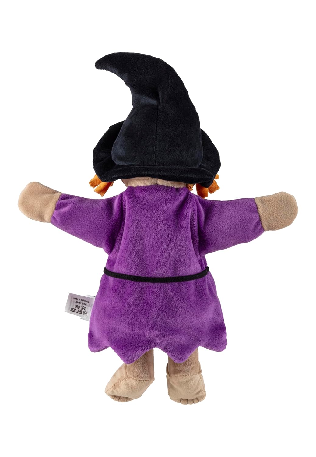 Handpuppe Hexe, weiches Spielzeug für Kasperle Theater, zum Geschichten erzählen und erstes Rollensp