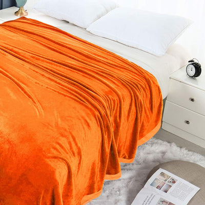 PiccoCasa Kuscheldecke Tagesdecke Fleecedecke mit Rand Microfaser Decke Weiche Warme Leichte Decke 3
