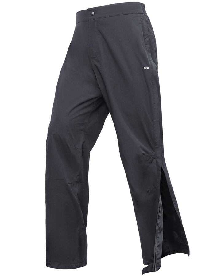 33,000ft Regenhose Herren Wasserdicht Full Zip Wanderhose, Atmungsaktiv 2-Lagen Überziehhose Fahrrad