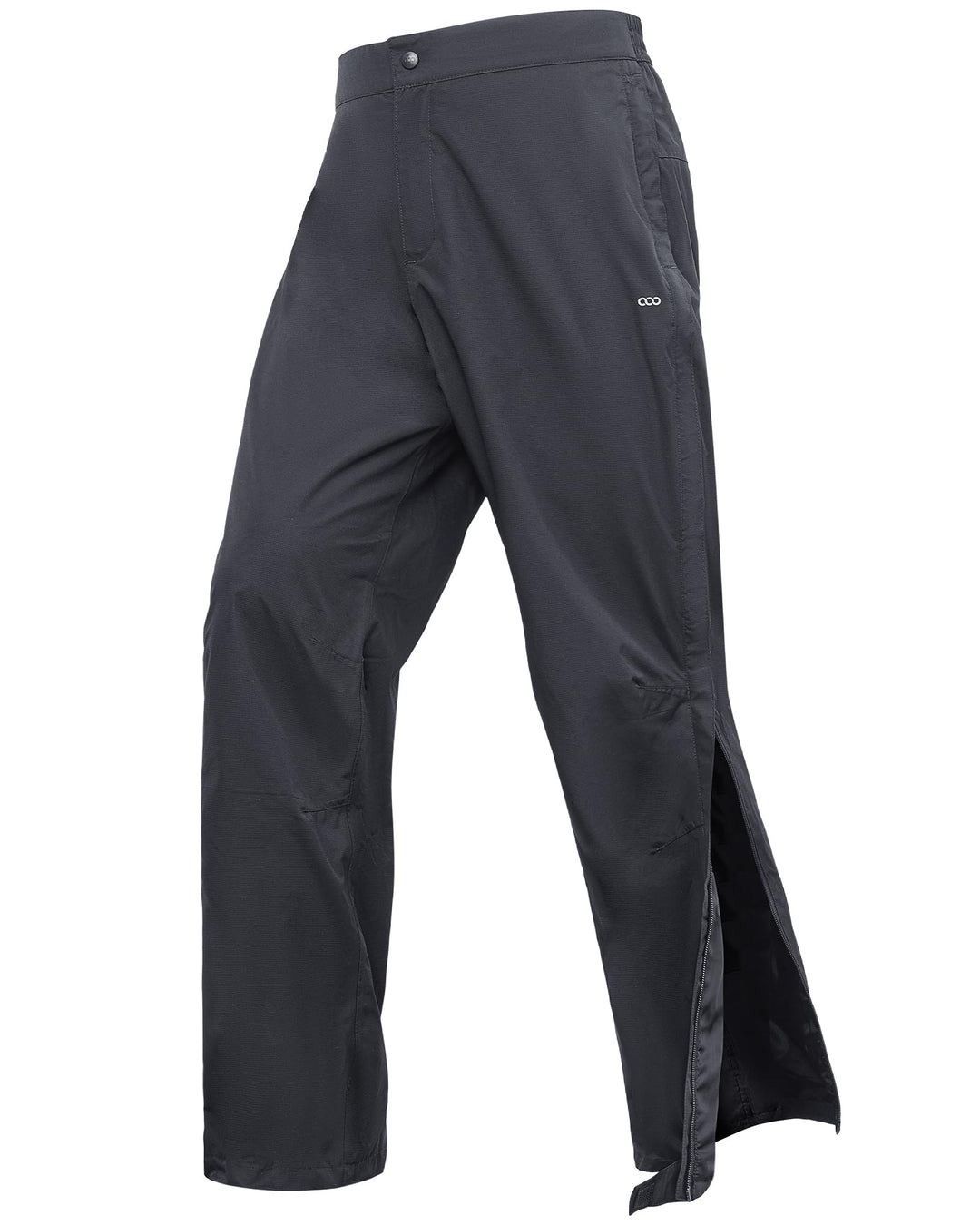 33,000ft Regenhose Herren Wasserdicht Full Zip Wanderhose, Atmungsaktiv 2-Lagen Überziehhose Fahrrad