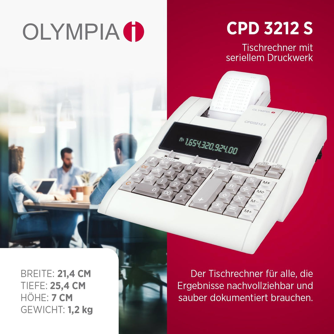 OLYMPIA Tischrechner CPD 3212S