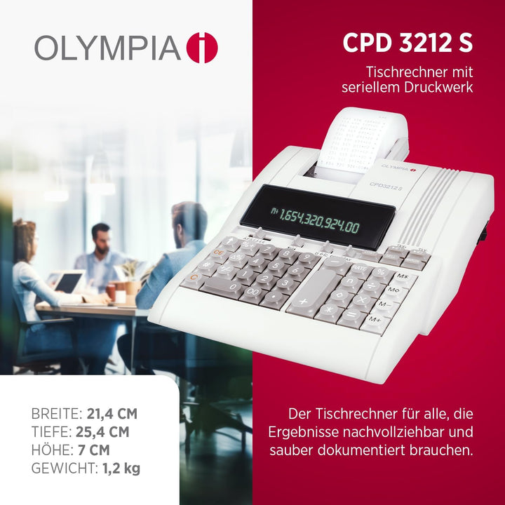 OLYMPIA Tischrechner CPD 3212S