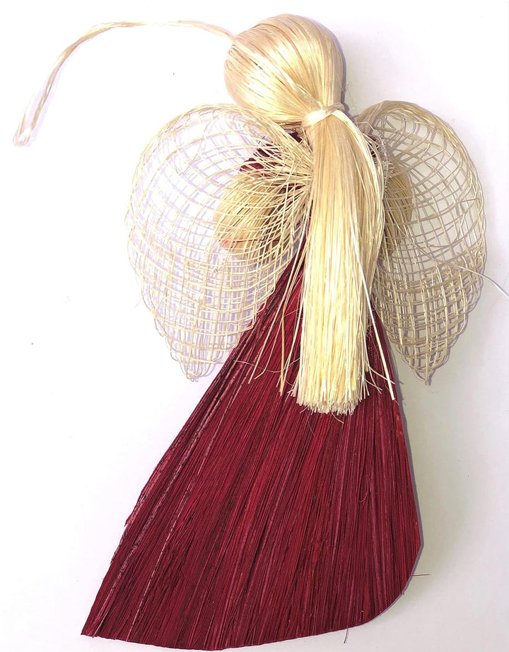 Rote Engel (10er Pack) zum aufhängen, Höhe 15 cm