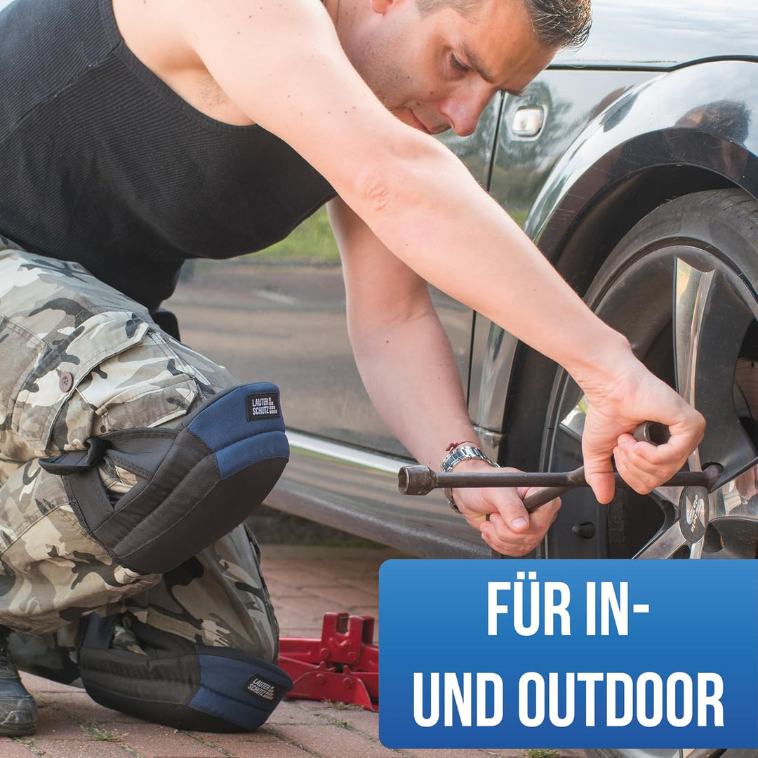 LauterSchutz® Profi Gel-Knieschoner zum Arbeiten - Boden- &amp; Fliesenleger [Anti-Rutsch Beschichtung &amp;