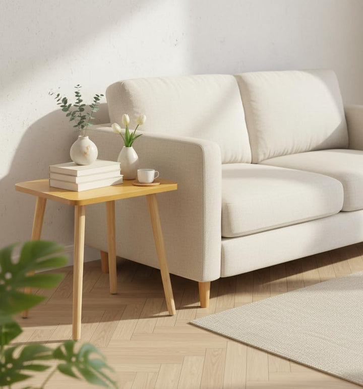 Beistelltisch, moderner Beistelltisch, Holz klein für Wohnzimmer, Schlafzimmer und Balkon, rechtecki