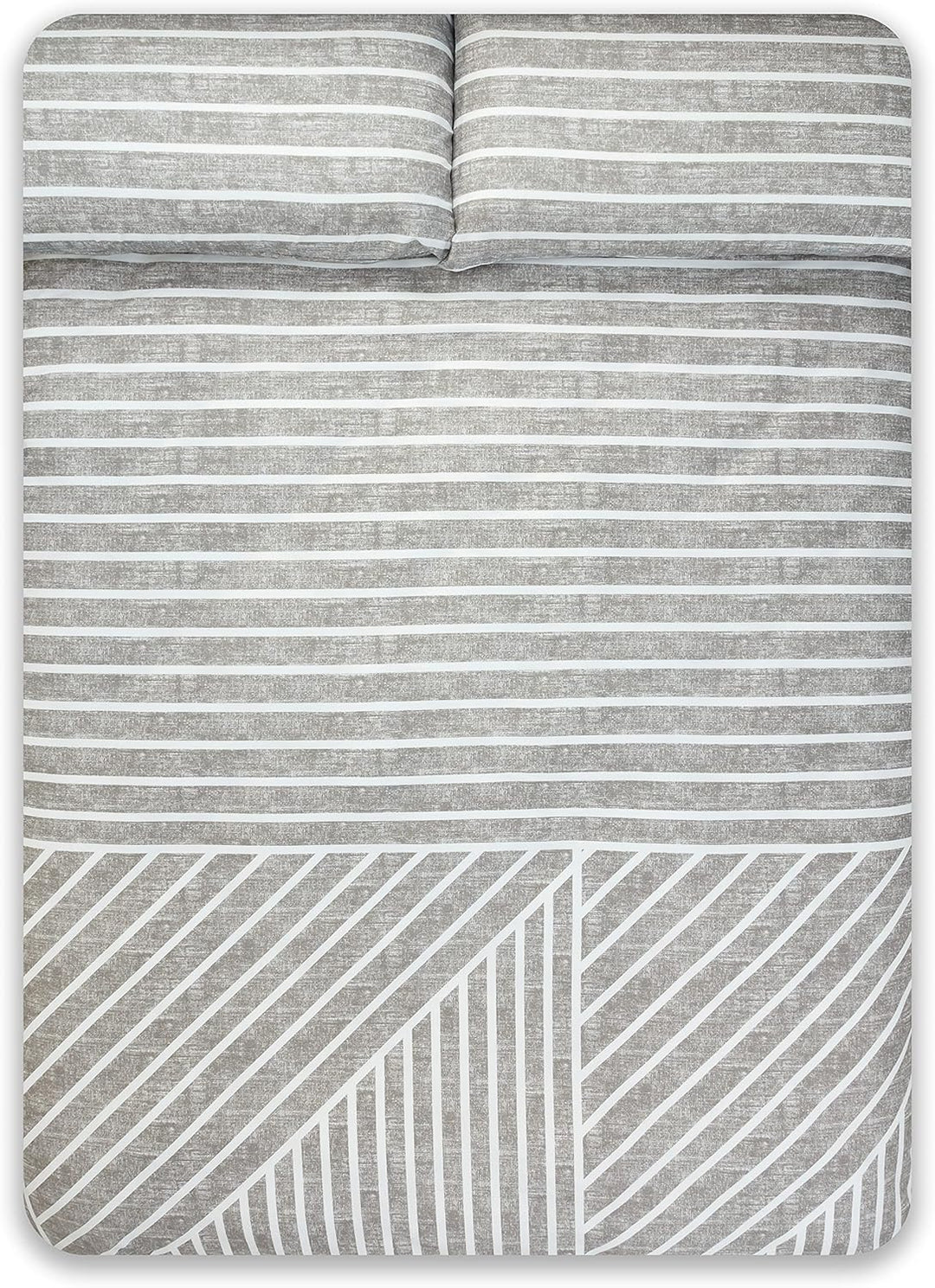 COTTON ARTean Bettwäsche-Set Torreta, 180 x 190/200 cm, hypoallergen. Cama 180 X 190/200 Grau, Cama