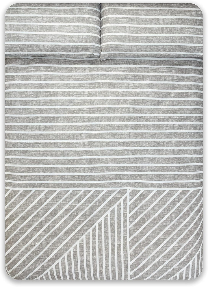 COTTON ARTean Bettwäsche-Set Torreta, 180 x 190/200 cm, hypoallergen. Cama 180 X 190/200 Grau, Cama