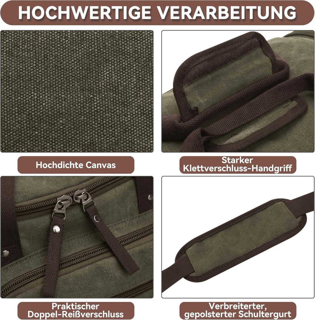DORRISO Mode Herren Reisetasche Grosse Kapazität Erweiterbar Sporttasche 40L Elegant Handgepäck Tasc