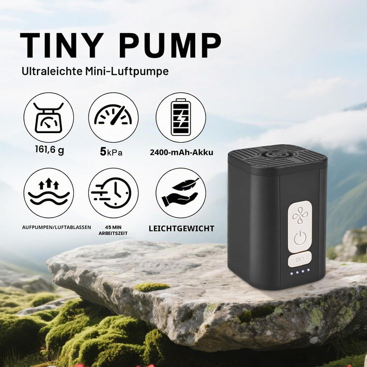 Elektrische Luftpumpe für Luftmatratze, 5000Pa Kleine Luftpumpe Elektrische Mini Luftpumpe Schnell I