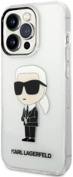 KARL LAGERFELD KLHCP14LHNIKTCT Hülle für iPhone 14 Pro 6,1" transparent hardcase
