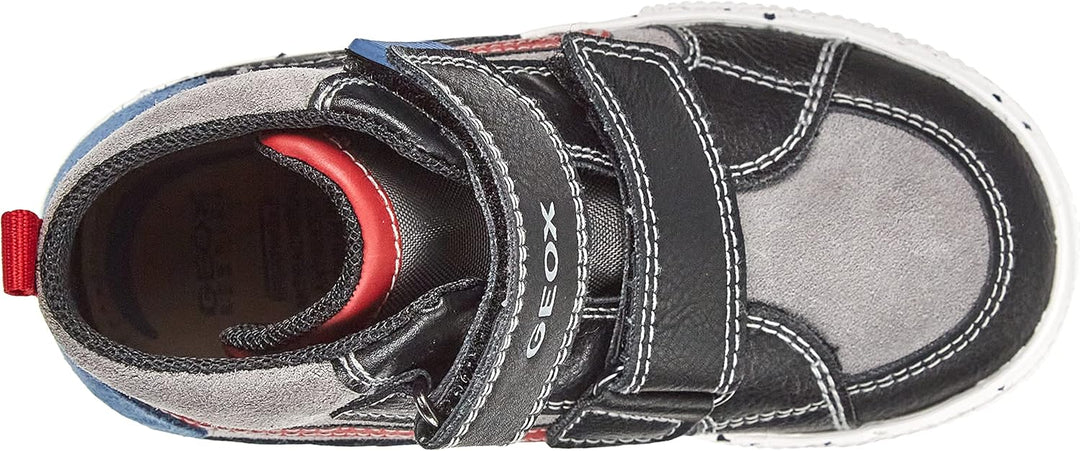 Geox Baby-Jungen B Kilwi Boy C' Sneaker, 22 EU Black Dk Red