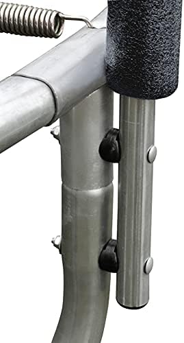 SixBros. SixJump 1,40 M Gartentrampolin versch. Farben Trampolin mit Sicherheitsnetz Schwarz, Schwar