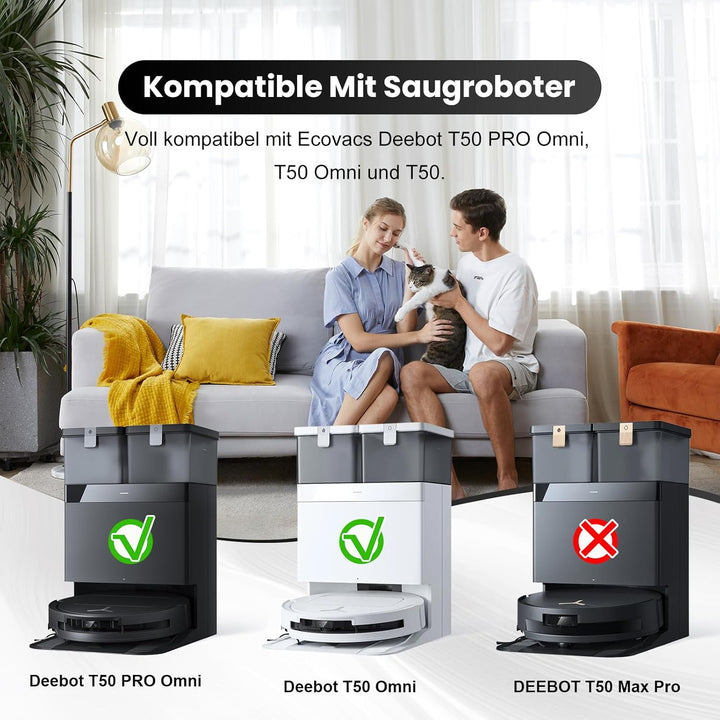 31 Stück Zubehör für ECOVACS DEEBOT T50 PRO Omni Gen2 /T50 PRO Omni / T50 Omni Saugroboter, Ersatzte