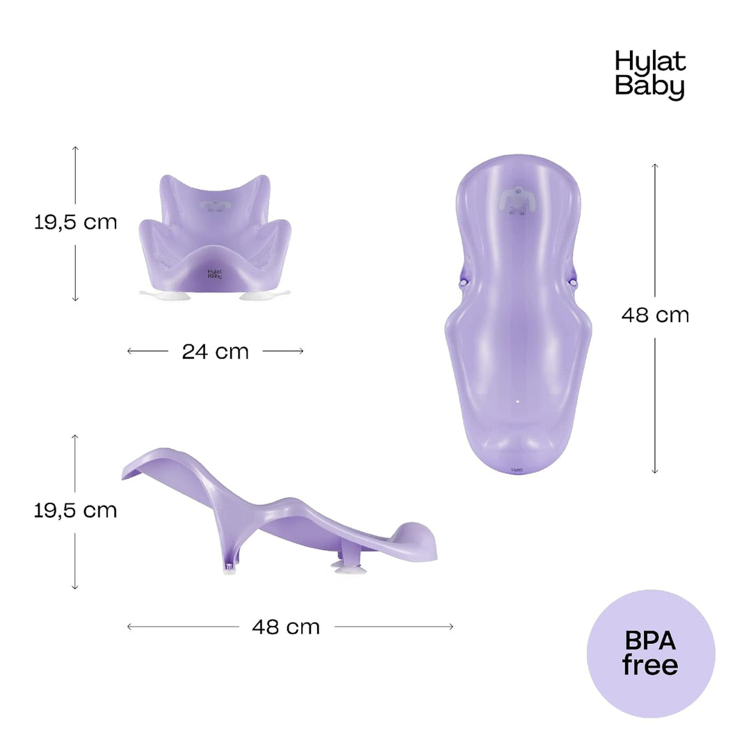 Hylat Baby Badewanneneinsatz Baby - wertvolle Badehilfe für Säuglinge und Babys von Geburt bis ca. 6