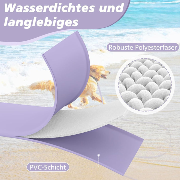 X XBEN Wasserfest Schleppleine für Hunde,3M 5M 10M 15M 20M 30M Gummierte Schleppleine mit Abschliess
