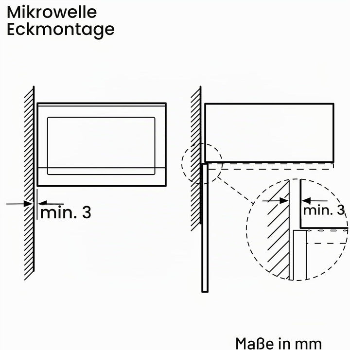Balay 3CG5172N2 Mikrowelle, elektronisch, ohne Rahmen, 38 cm, 20 l, 5 F, Aqualisis, Ap. links, 8 Rez