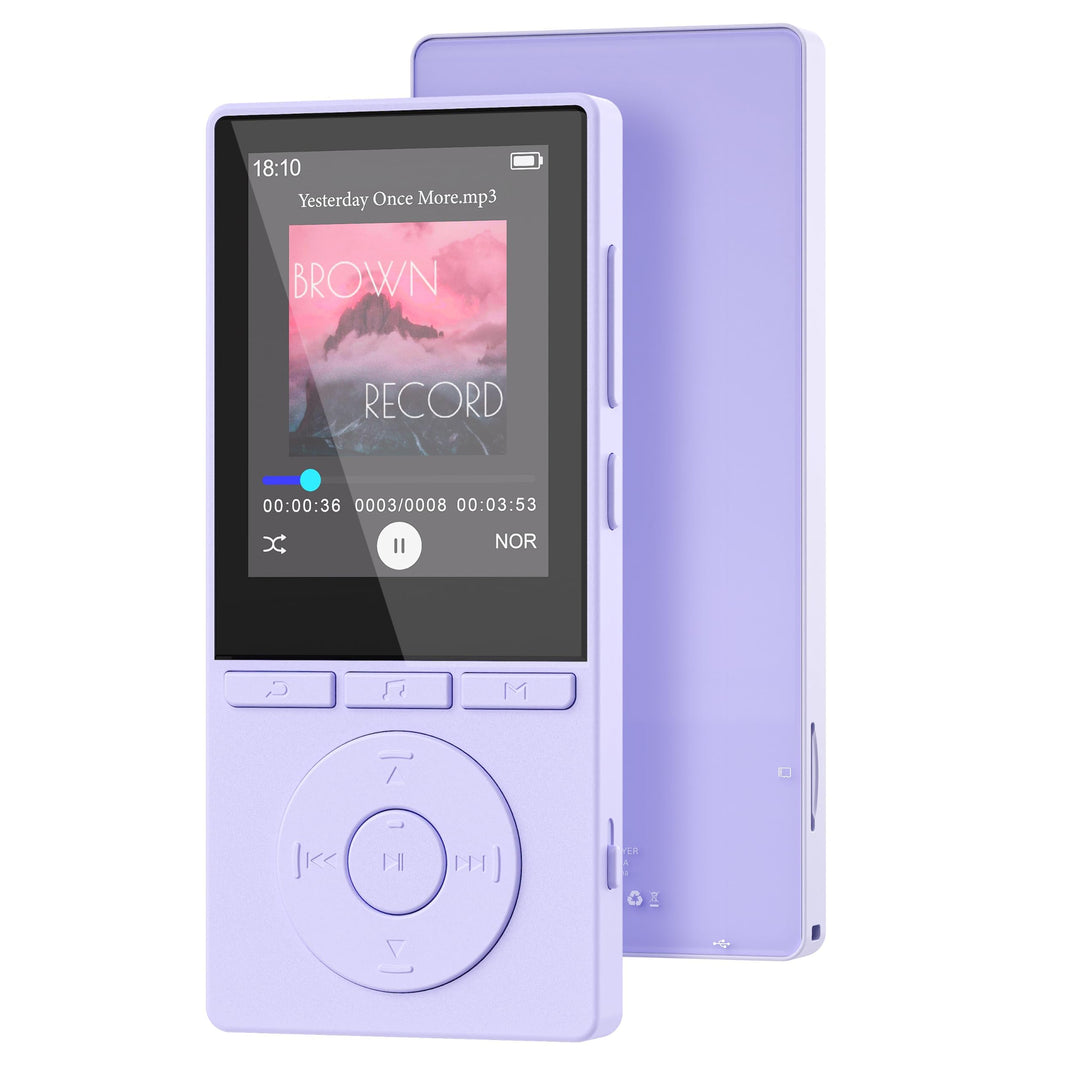 64GB MP3 Player with Bluetooth 5.3, Music Player with HiFi Sound for Sports Runners, 2.4" Screen MP3