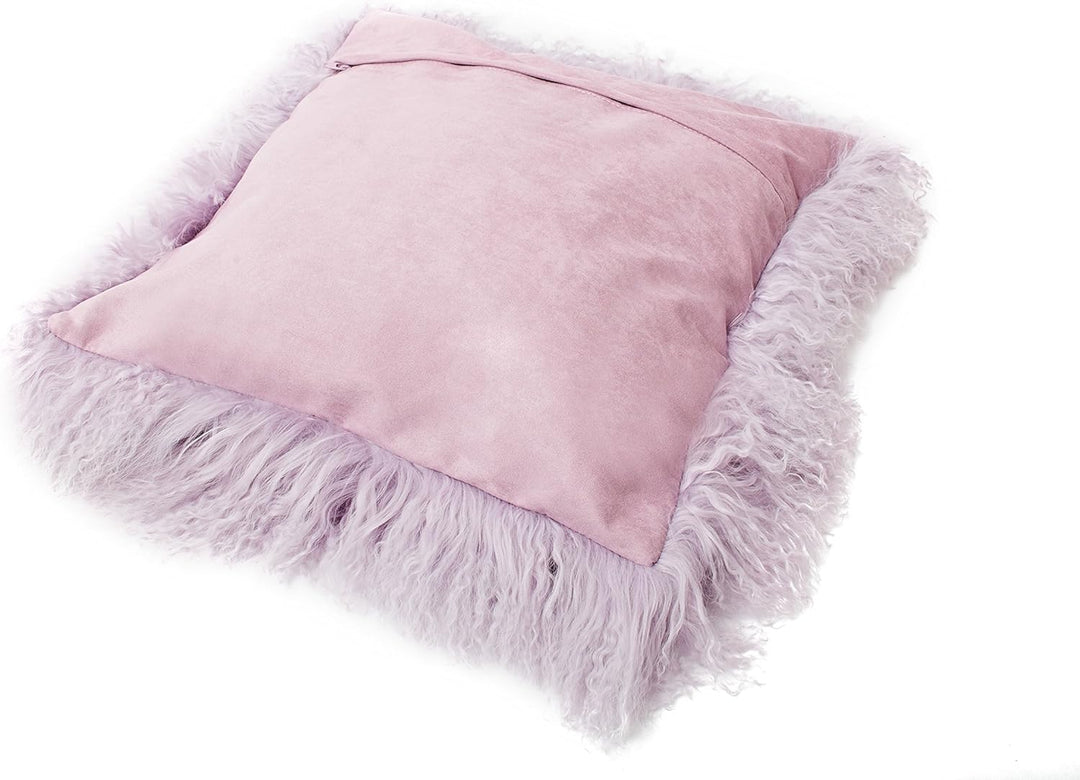 Reissner Lammfelle Tibet Lammfell Kissenbezug langflorig 30x30cm JAY05 Farbe hell lila Jay05 Hell Li