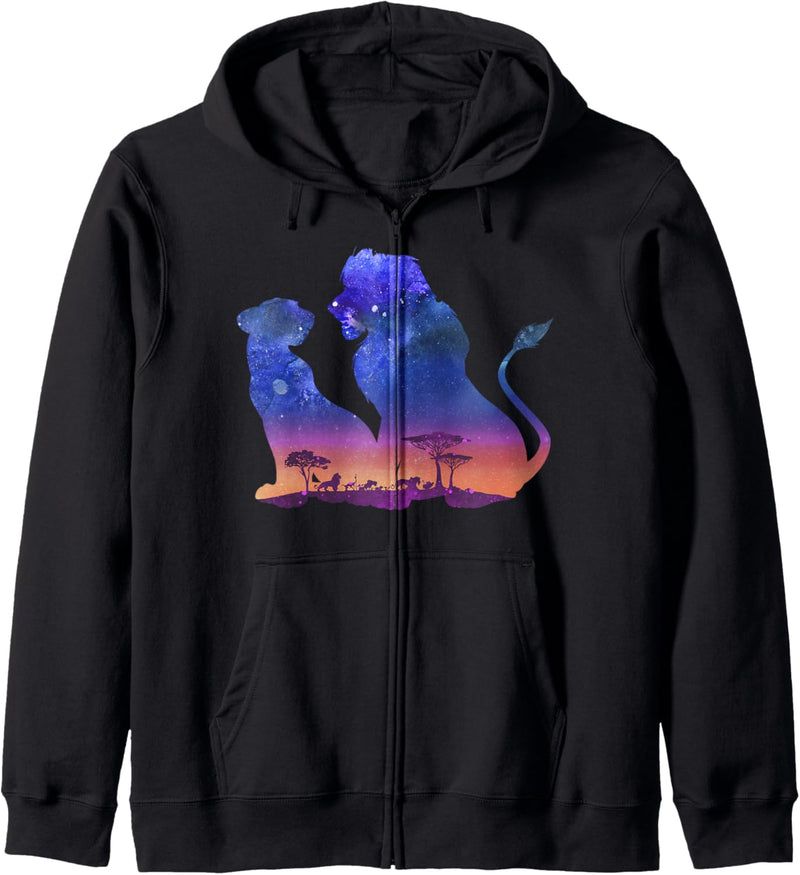 Disney The Lion King Simba And Nala Silhouette Fill Kapuzenjacke