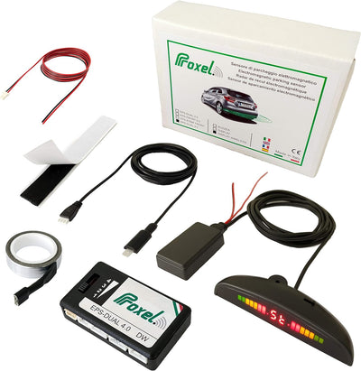 Proxel - Unsichtbare Elektromagnetische Parksensoren, Vorne + Hinten mit drahtloser Anzeige, ohne Bo
