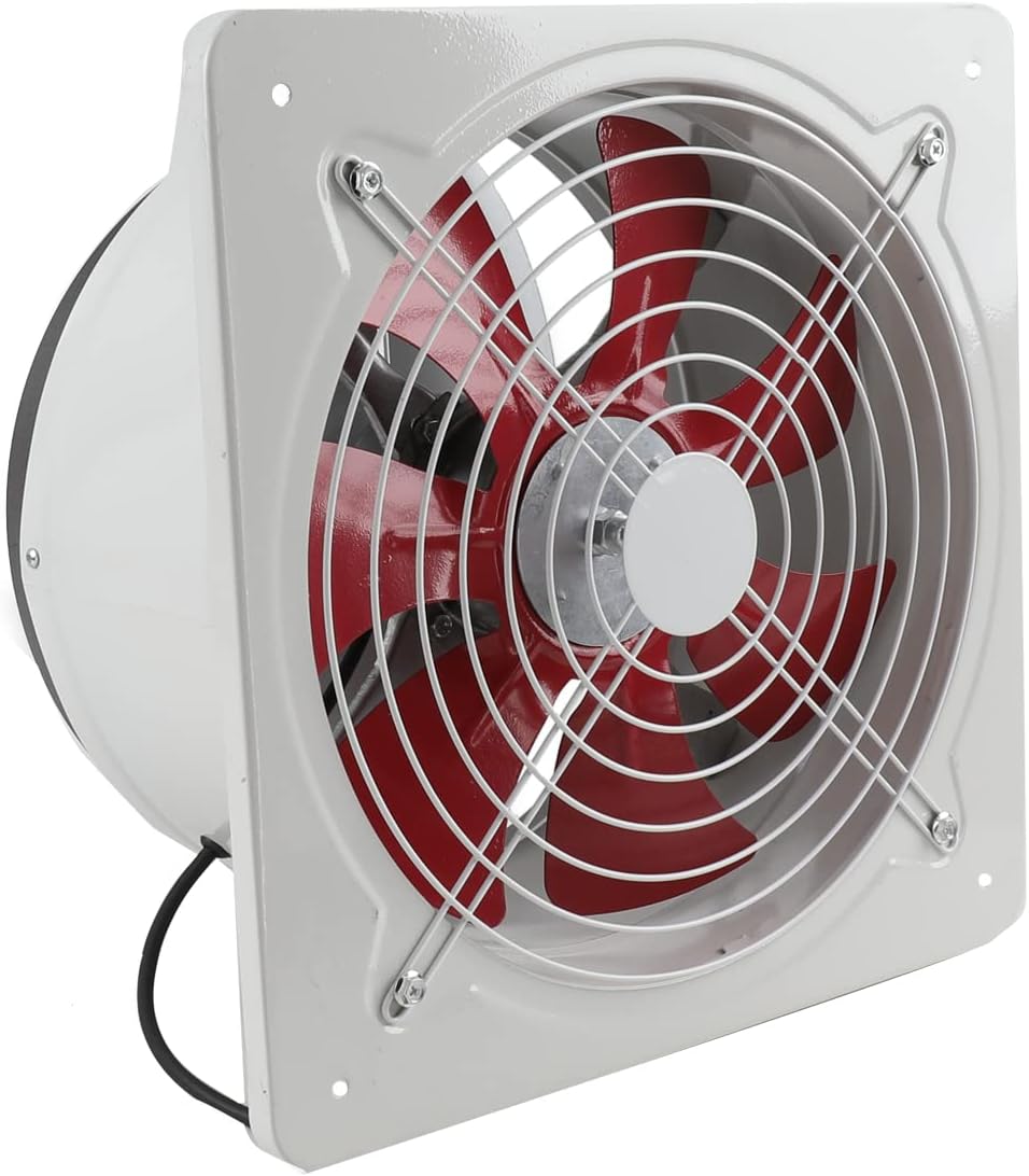 ECUTEE 220V 12" Axiallüfter Abluftventilator 300mm Axialventilator Küchenabluftventilator Industriel