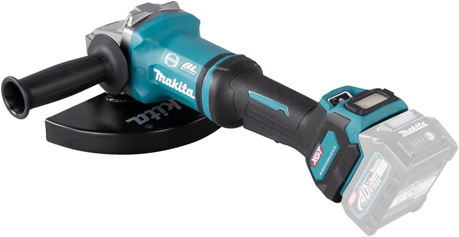 makita GA038GZ Winkelschleifer 40V max. (ohne Akku, ohne Ladegerät), Petrol, Winkelschleifer