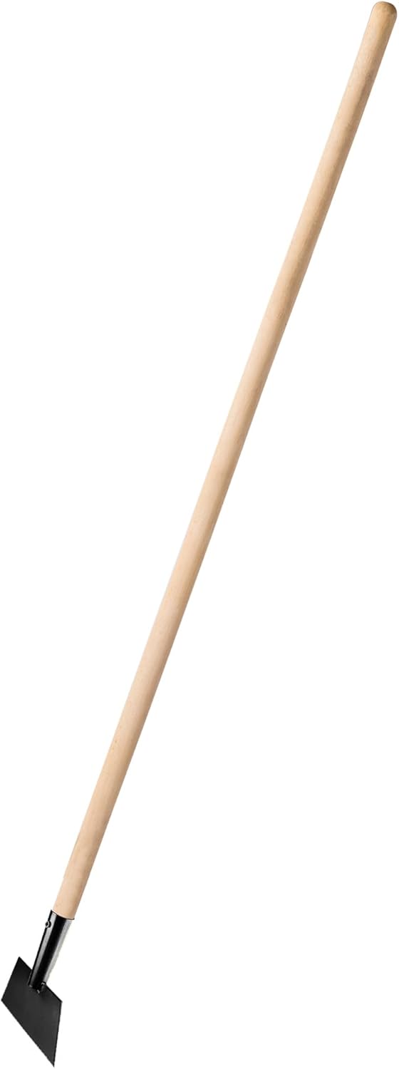 KADAX Eisstösser aus hochqualitativem Metall, Eishacker, 140 x 17 cm, Eiskratzer mit bequemem Holzst