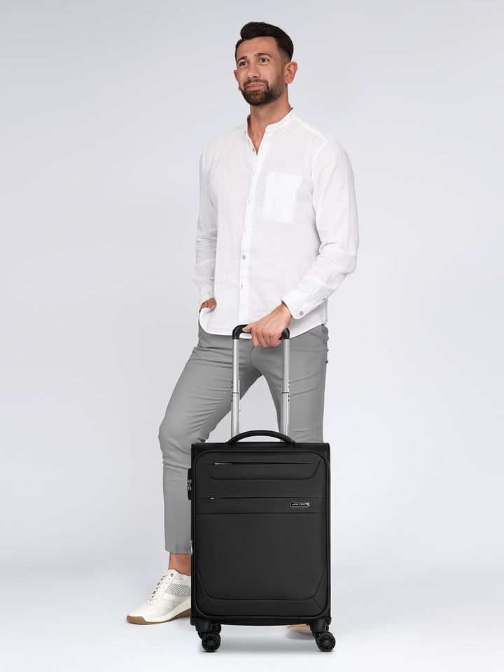 Worldpack Kleiner Weichgepäck Kabinen-Koffer | Cabin-Trolley 36 x 20 x 55 cm aus hochwertigem, robus