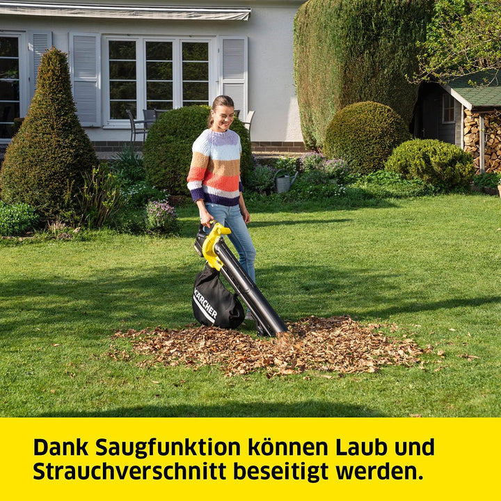 Kärcher 18 V Akku-Laubbläser und Laubsauger BLV 18-200 Battery, mit Mulchfunktion, Luftgeschwindigke