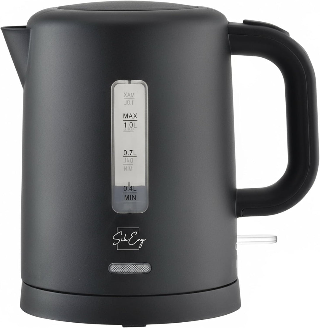 Sieberg Wasserkocher Klein 1 Liter - Kompakt & Leicht Reisewasserkocher 1100 Watt, kleiner für Campi