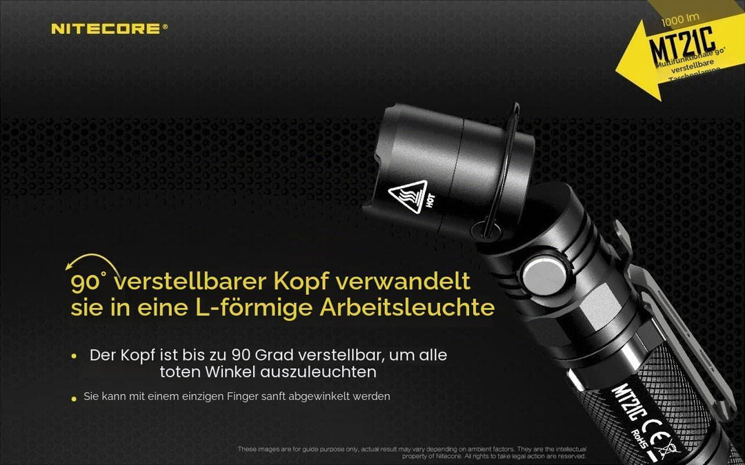 Nitecore Mt21c Taschenlampe, Schwarz, Nicht zutreffend Single, Single