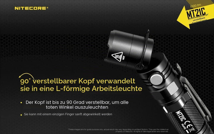 Nitecore Mt21c Taschenlampe, Schwarz, Nicht zutreffend Single, Single