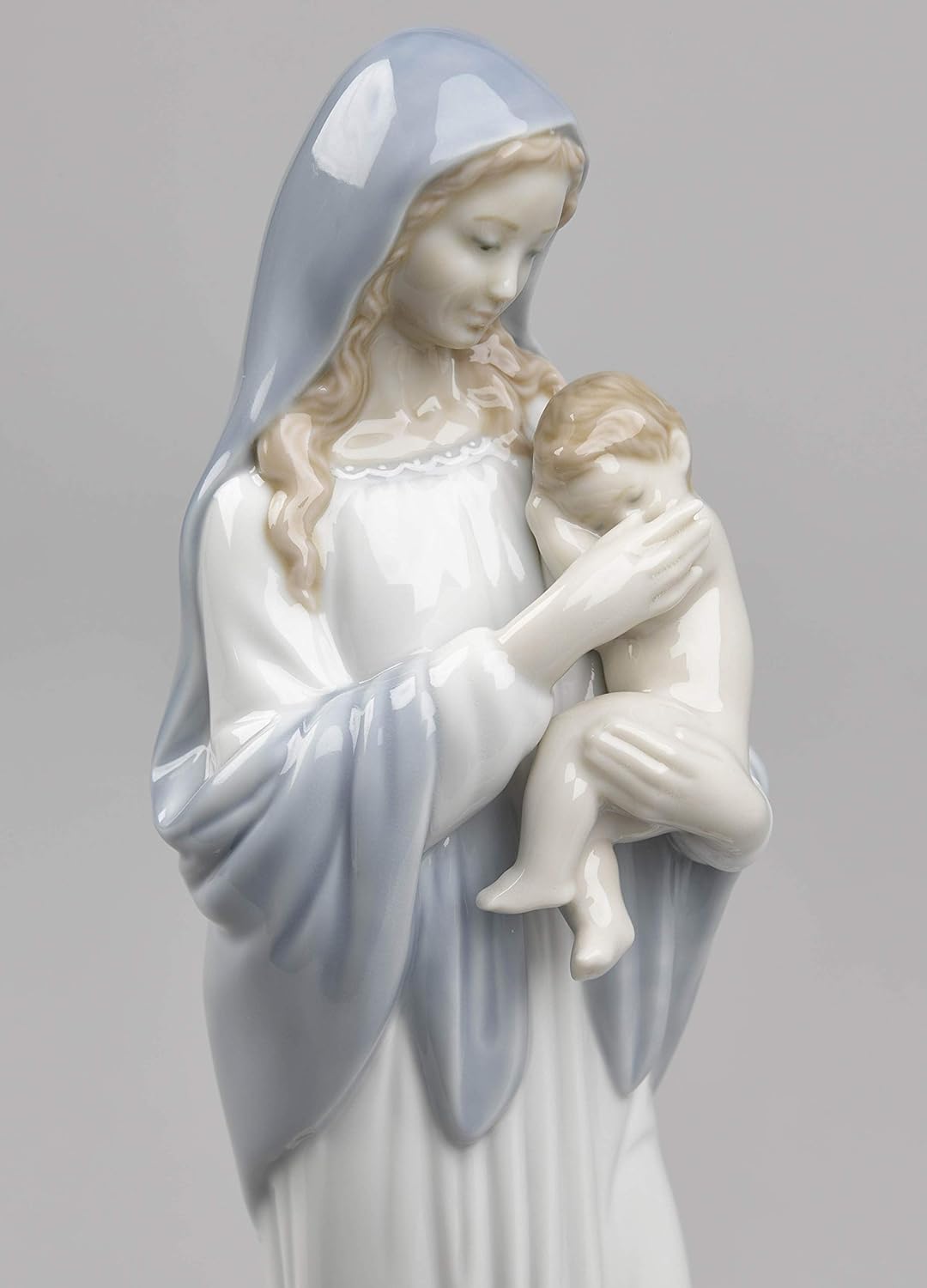 LLADRÓ Figur Madonna Der Blumen. Jungfrau Maria. Porzellan.